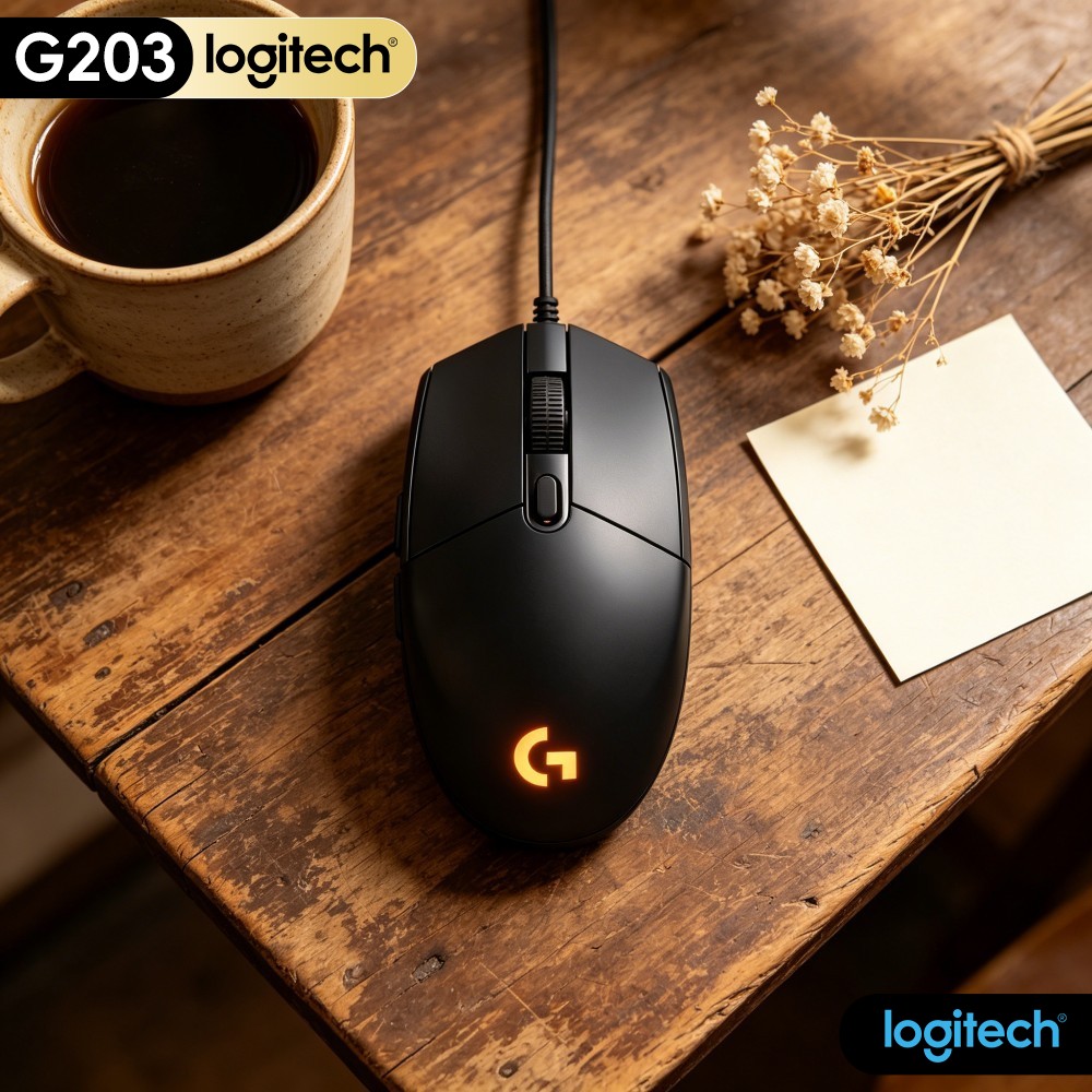 Logitech Mouse G203 - Logitech G203 Przewodowa Mysz Gamingowa Praktyczna