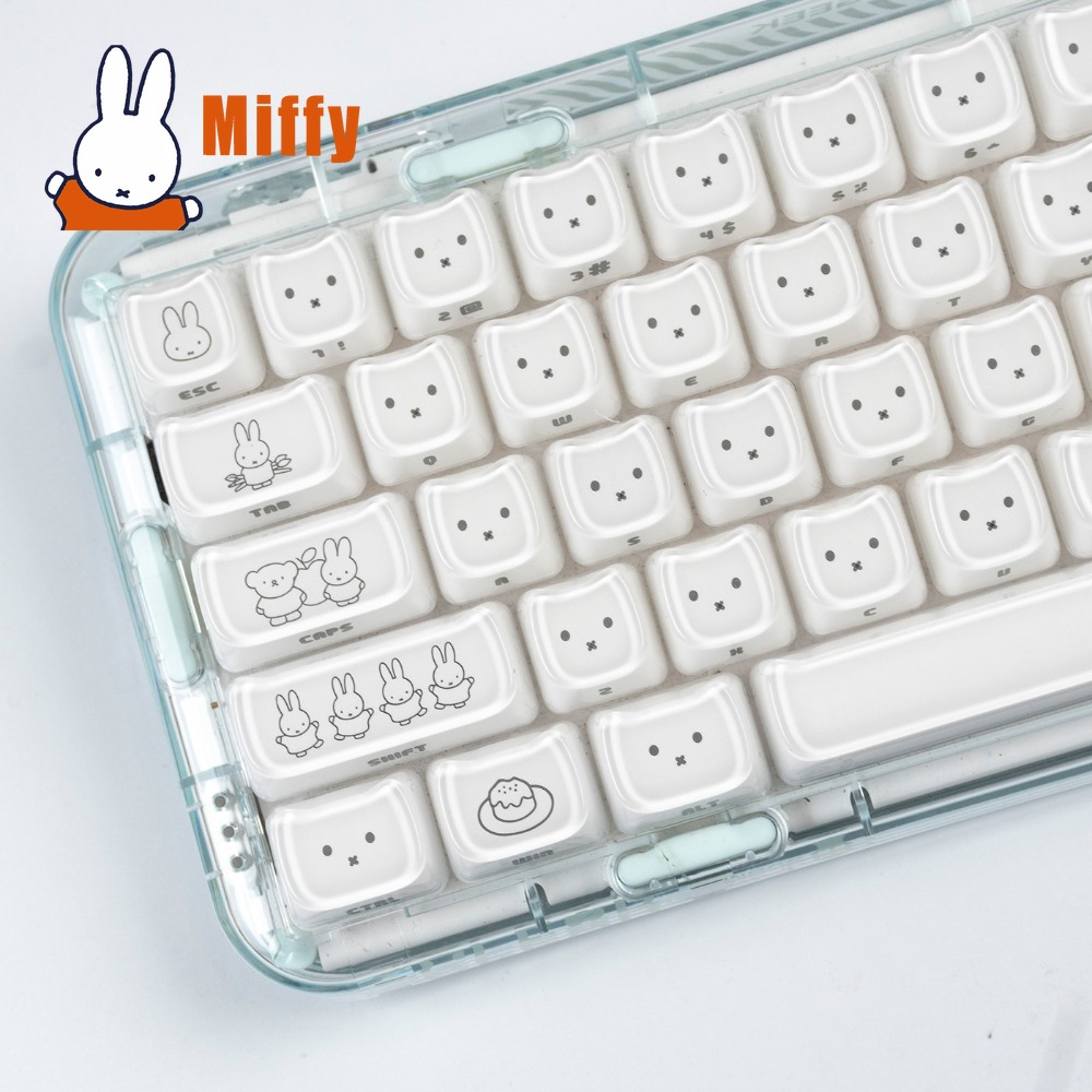 Pc Gaming Lounge - Urocze nakładki na klawisze Miffy, słodkie