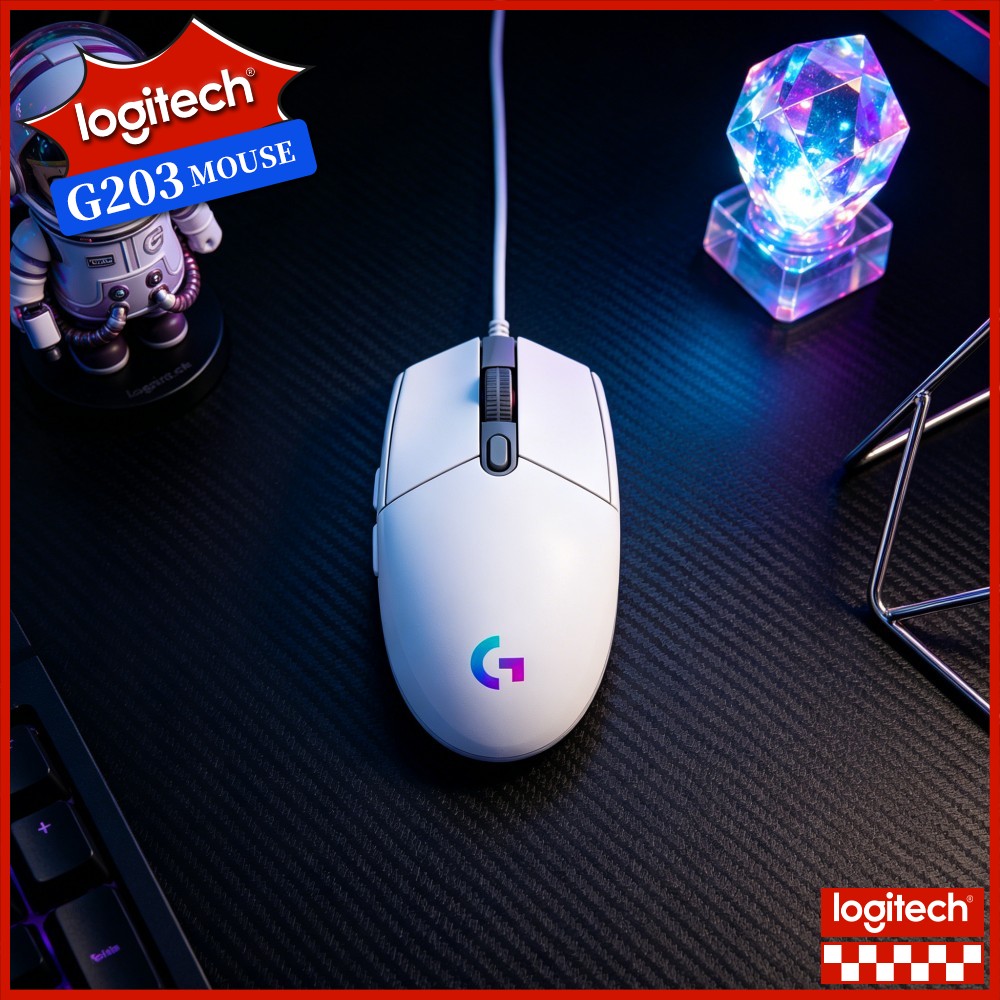 Logitech Mouse G203 - Mysz gamingowa Logitech G203 z przewodowym