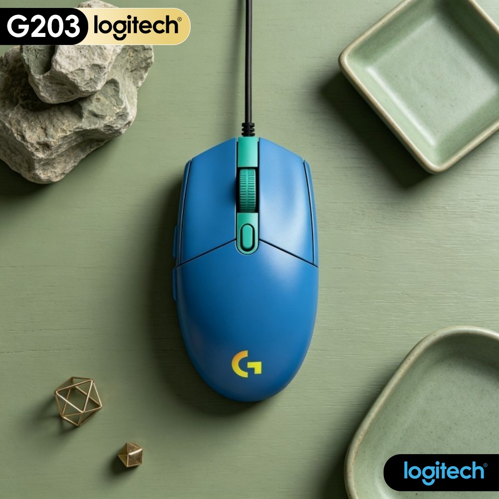 Logitech Mouse G203 - Logitech G203 Przewodowa Mysz Gamingowa Optymalny