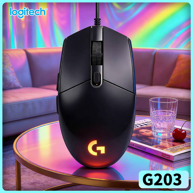 Logitech Mouse G203 - Mysz gamingowa Logitech G203 LIGHTSYNC 8000