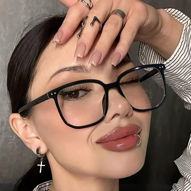 Gaming Glasses Blue Light - Duże kwadratowe okulary z filtrem światła
