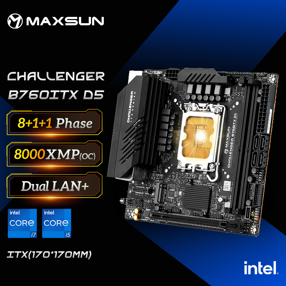 Pc Gaming I7 14Th Gen - Płyta główna MAXSUN Game B760ITX D5