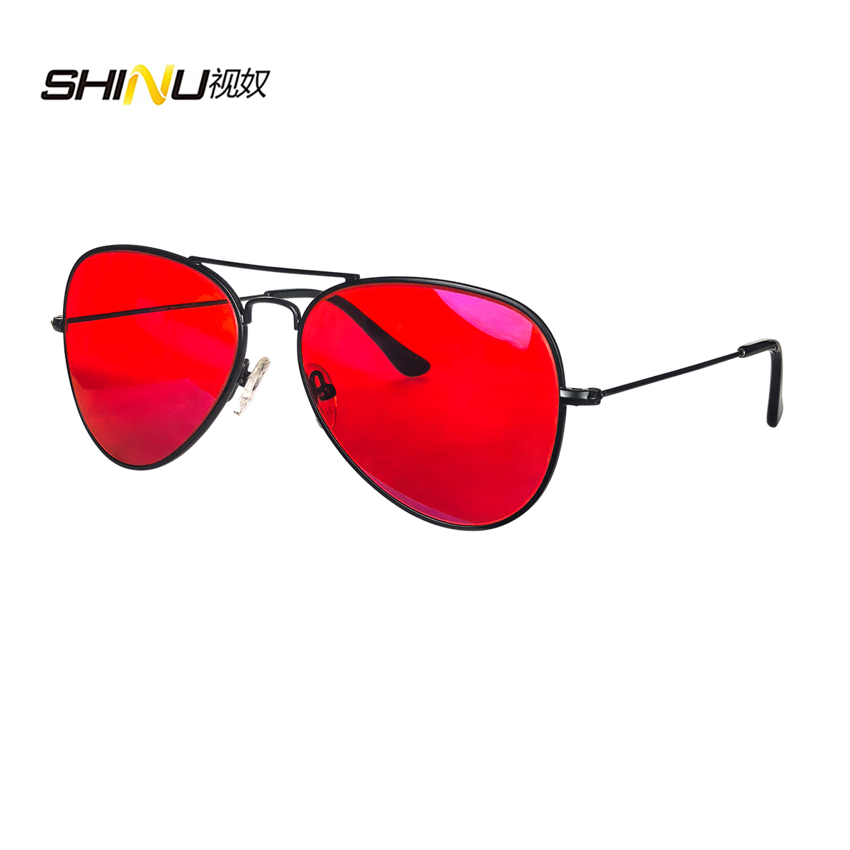 Gaming Glasses Blue Light - SHINU Okulary z czerwonymi soczewkami Mężczyźni