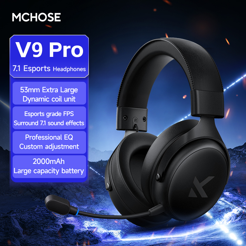 Pc Gaming Earphones - Słuchawki MCHOSE V9 Pro z mikrofonem,