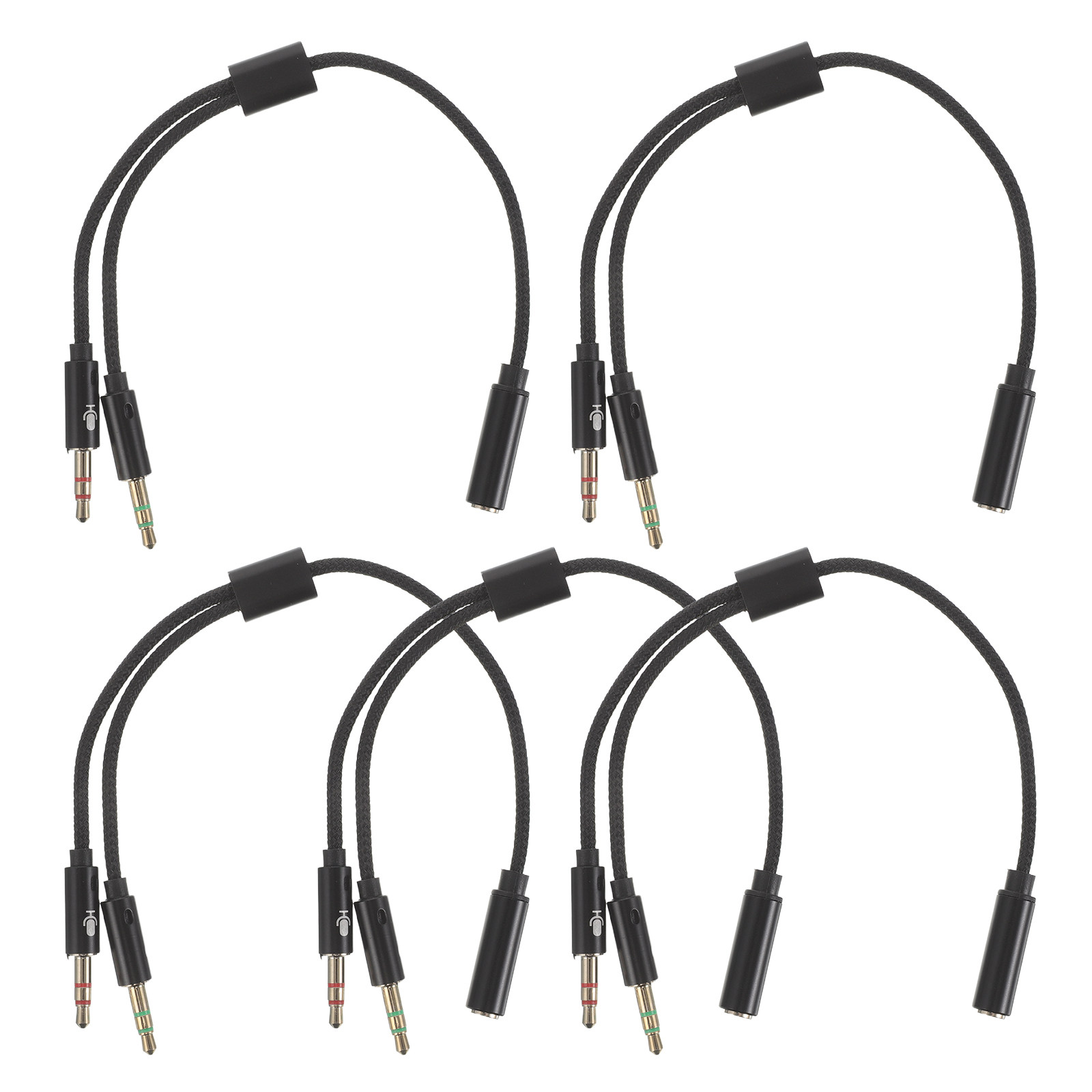 Pc Gaming Earphones - 5 szt. Adapter słuchawkowy typu Y,