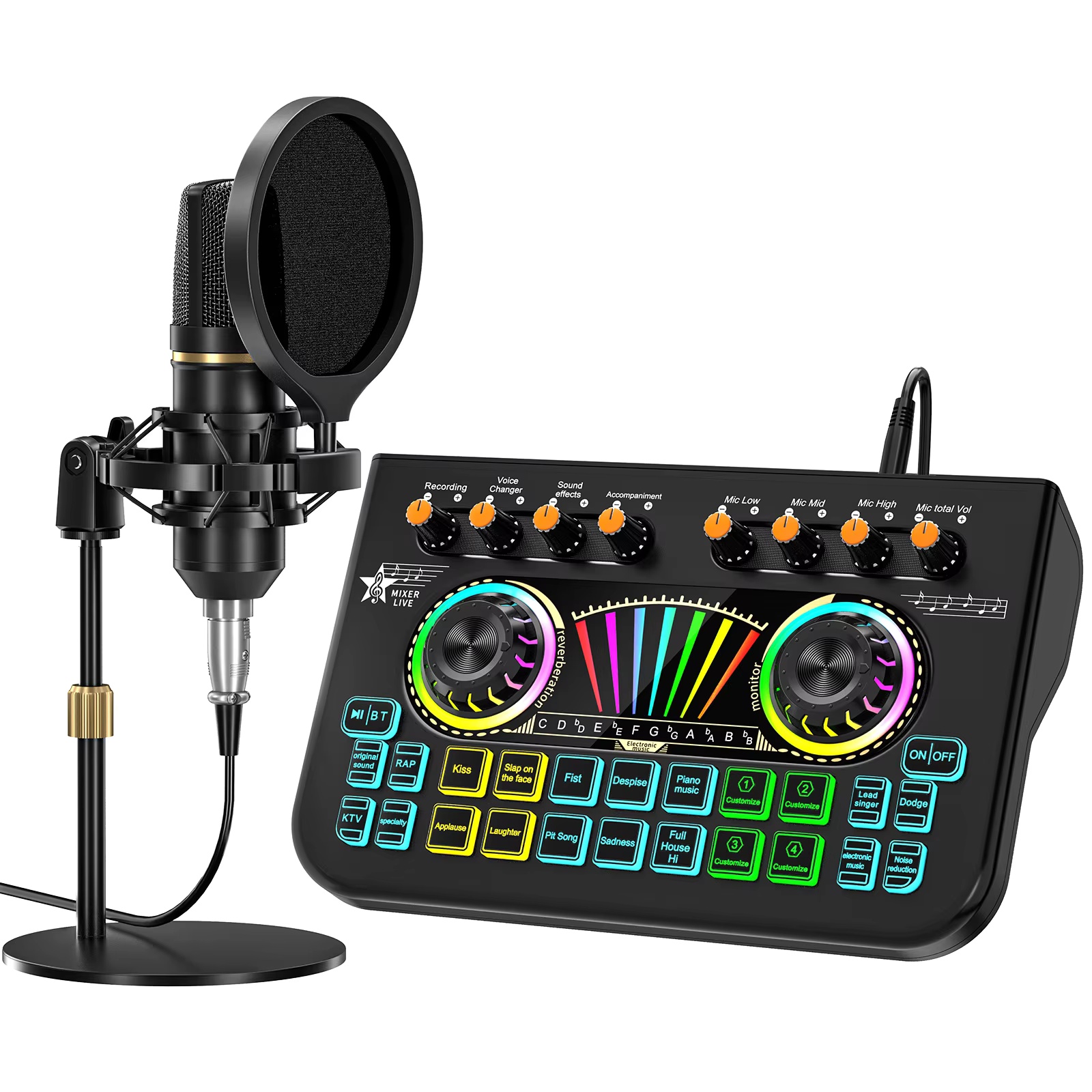 Pc Gaming Live Streaming - Zestaw mikrofonowy Tenlamp X3 BM800 do