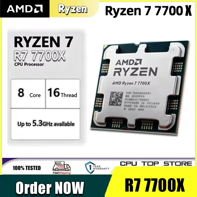 Amd Cpu Ryzen 7 - AMD Ryzen 7 7700 8-rdzeniowy 16-wątkowy