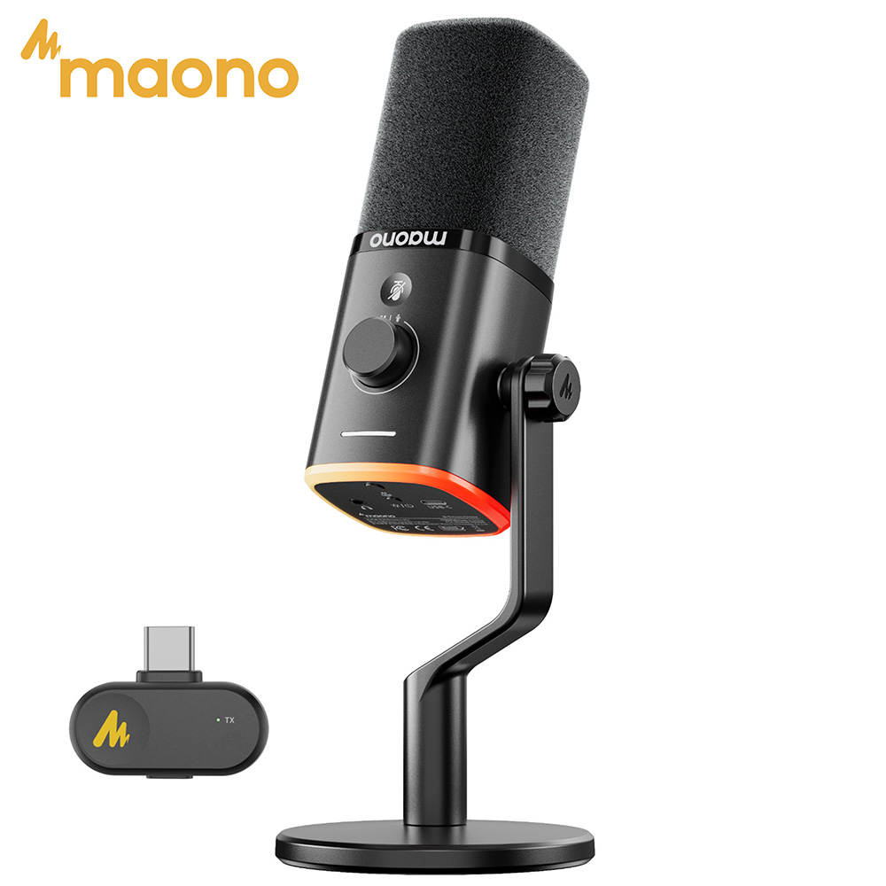 MAONO PD100W Bezprzewodowy Mik – Pc Gaming Live Streaming recenzja i cena