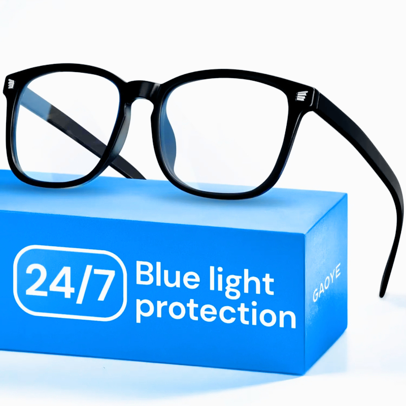 Czarne, niebieskie okulary do  – Gaming Glasses Blue Light recenzja i cena