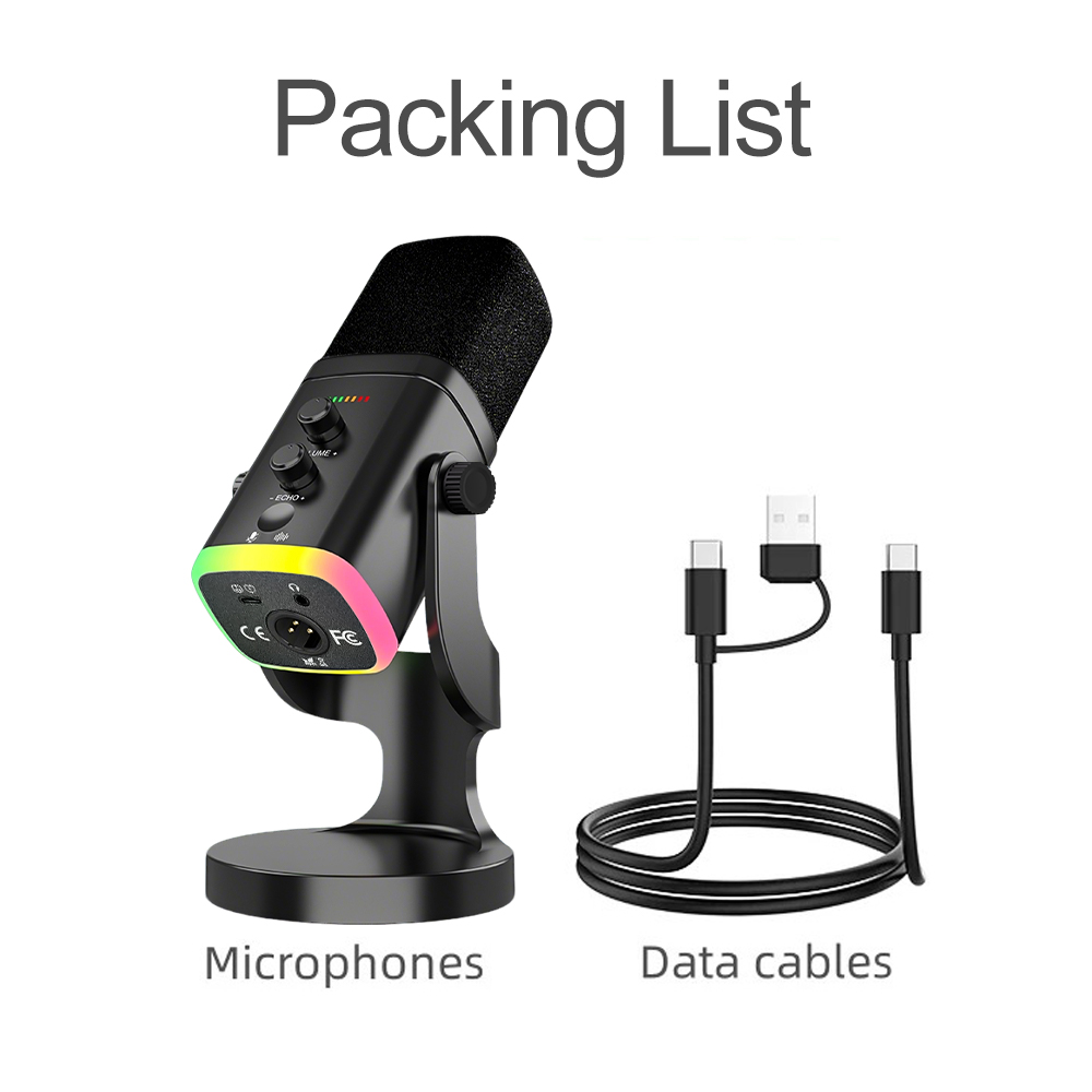 Mikrofon gamingowy RGB USB z o – Pc Gaming Live Streaming recenzja i cena