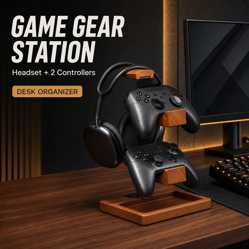 Drewniany stojak na słuchawki, – Pc Gaming Earphones recenzja i cena