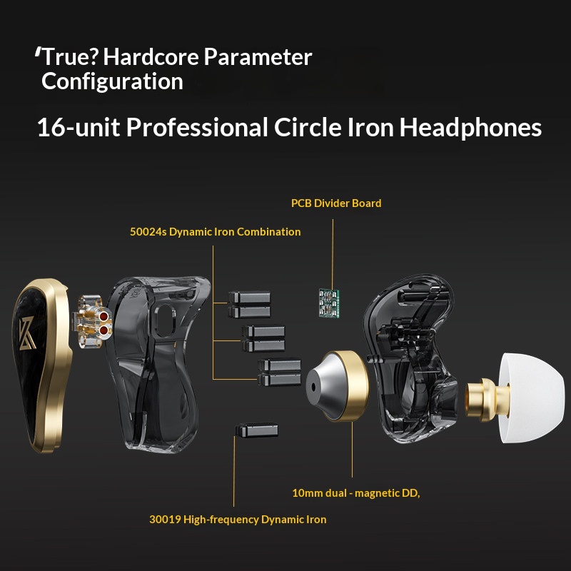 Słuchawki przewodowe KZ ZAS Me – Pc Gaming Earphones recenzja i cena