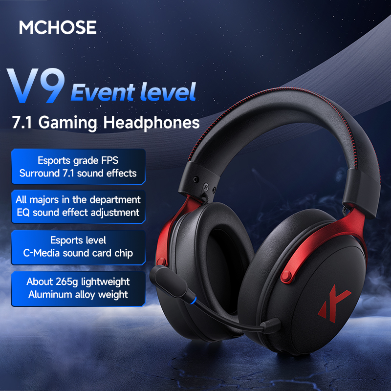 Słuchawki MCHOSE V9 Pro z mikr – Pc Gaming Earphones recenzja i cena
