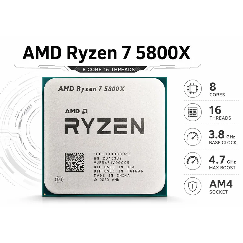 AMD Ryzen 7 5800X Odblokowany  – Amd Cpu Ryzen 7 recenzja i cena